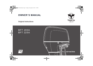 Manual Tohatsu BFT 200A (EU Model) Outboard Motor