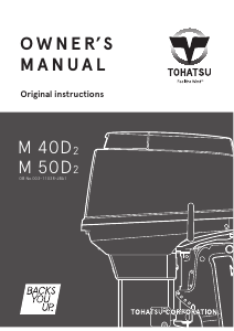 Manual Tohatsu M 40D2 (EU Model) Outboard Motor