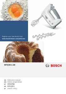 Panduan Bosch MFQ36450GB Mixer Tangan