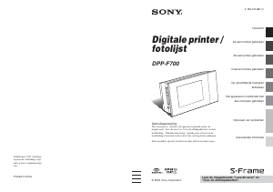 Handleiding Sony DPP-F700 Fotoprinter
