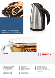 Manual de uso Bosch TWK6006N Hervidor