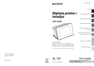 Handleiding Sony DPP-F800 Fotoprinter