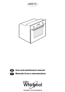 Manual Whirlpool AKZM 772/IX Oven