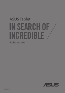 Bruksanvisning Asus TF701T Transformer Pad Tablet