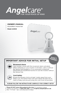 Manual Angelcare AC300 Baby Monitor