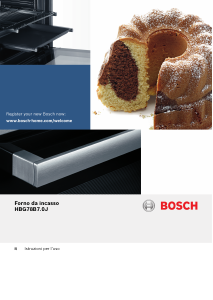 Manuale Bosch HBG78B750J Forno