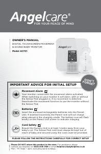 Manual Angelcare AC701 Baby Monitor