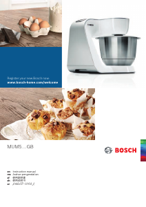 Panduan Bosch MUM54D00GB Mixer Duduk