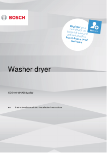 Bedienungsanleitung Bosch WNA254VA9W Waschtrockner