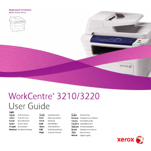 Bruksanvisning Xerox WorkCentre 3220 Multifunktionsskrivare