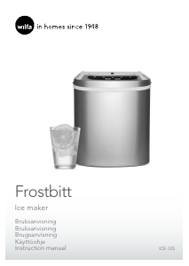 Manual Wilfa ICE-125 Ice Cube Maker