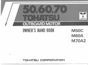 Handleiding Tohatsu M 50C Buitenboordmotor