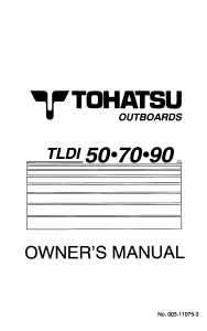 Handleiding Tohatsu MD 90A2 Buitenboordmotor