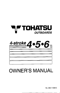 Handleiding Tohatsu MFS 5A2 Buitenboordmotor