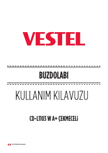 Kullanım kılavuzu Vestel CD-L1103 W Dondurucu