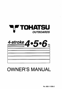 Manual Tohatsu MFS 6A Outboard Motor