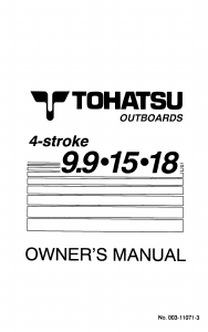 Manual Tohatsu MFS 9.9B Outboard Motor