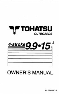 Manual Tohatsu MFS 15A Outboard Motor
