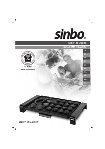 Manual Sinbo SBG 7108 Grătar de masă