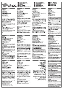 Manual Sinbo SBS 4445 Balança