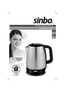Kullanım kılavuzu Sinbo SK 7353 Çaydanlık