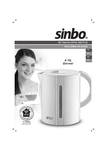 Kullanım kılavuzu Sinbo SK 7360 Çaydanlık