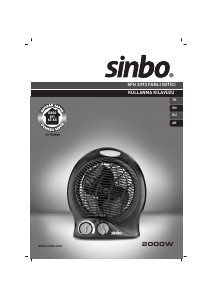 Manual Sinbo SFH 3393 Heater
