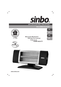 Kullanım kılavuzu Sinbo SFH 3395 Isıtıcı