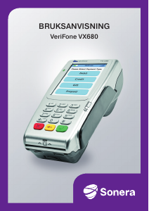 Bruksanvisning VeriFone VX 680 (Sonera) Betalterminal