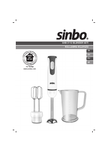 Kullanım kılavuzu Sinbo SHB 3112 El blenderi