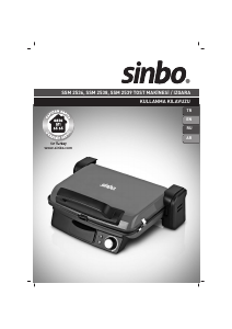 Manual Sinbo SSM 2536 Contact Grill