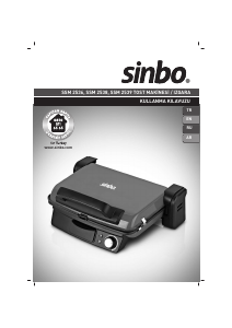 Kullanım kılavuzu Sinbo SSM 2539 Izgara tost makinesi