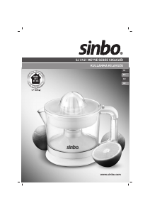 Manual Sinbo SJ 3141 Citrus Juicer