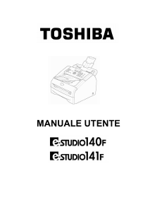 Manuale Toshiba e-Studio 140f Fax