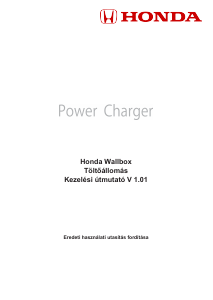 Használati útmutató Honda Power Charger Töltőállomás
