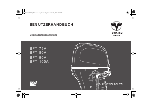 Bedienungsanleitung Tohatsu BFT 75AK1 (EU Model) Aussenborder