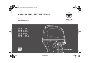 Manual de uso Tohatsu BFT 75AK1 Motor fuera de borda