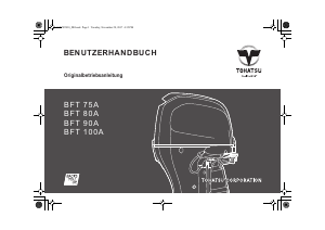 Bedienungsanleitung Tohatsu BFT 80AK1 (EU Model) Aussenborder