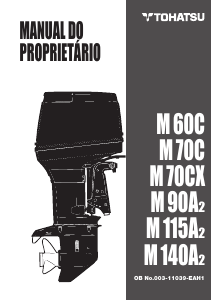 Manual Tohatsu M 115A2 (EU Model) Motor de popa