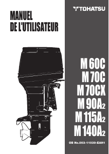 Mode d’emploi Tohatsu M 140A2 (EU Model) Moteur hors-bord