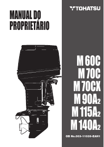 Manual Tohatsu M 140A2 (EU Model) Motor de popa