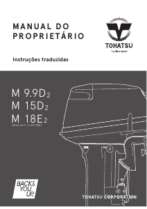 Manual Tohatsu M 15D2 (EU Model) Motor de popa