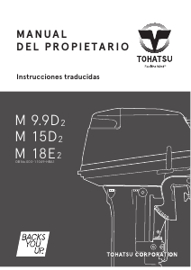 Manual de uso Tohatsu M 18E2 (EU Model) Motor fuera de borda