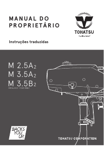 Manual Tohatsu M 3.5A2 (EU Model) Motor de popa