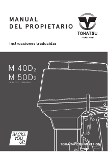 Manual de uso Tohatsu M 40D2 (EU Model) Motor fuera de borda