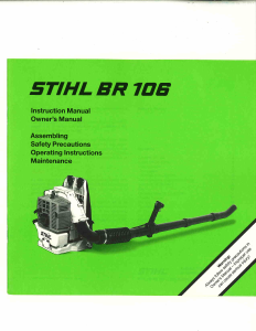 Handleiding Stihl BR 106 Bladblazer