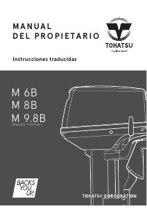 Manual de uso Tohatsu M 8B (EU Model) Motor fuera de borda