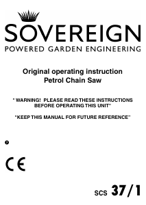 Handleiding Sovereign SCS 37/1 Kettingzaag
