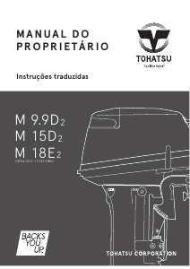 Manual Tohatsu M 9.9D2 (EU Model) Motor de popa