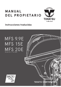 Manual de uso Tohatsu MFS 15E (EU Model) Motor fuera de borda